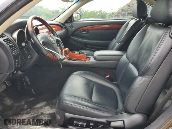 2005 Lexus SC with VIN JTHFN48Y150069492, listed as a Copart auction lot 61017784 with 51,422 mi miles and Salvage Title. Bid and sale history available at carsss.com. Image 7.