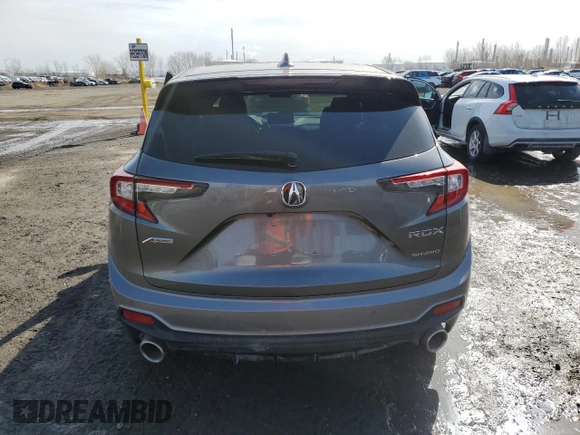 2023 Acura RDX w/A-Spec Package with VIN 5J8TC2H61PL801331, listed as a Copart auction lot 48678475 with 24,757 mi miles and Salvage title. Bid and sale history available at DreamBid. Image 6.