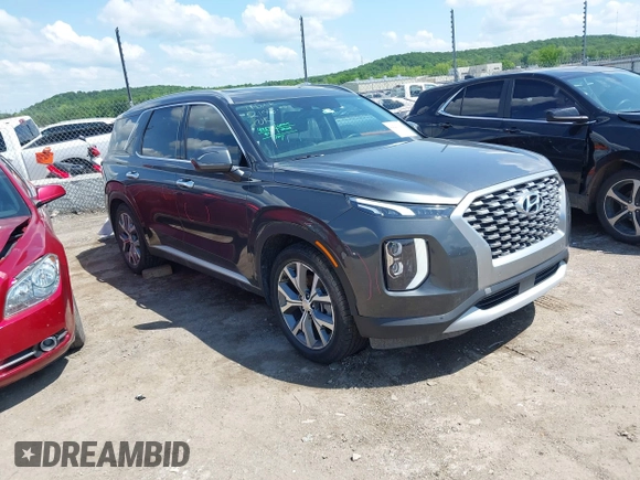 2021 Hyundai Palisade SEL z VIN KM8R4DHE2MU184984, wystawiony jako IAAI lot #42221108 z przebiegiem 107 960 mil mil oraz . Historia ofert i sprzedaży dostępna na DreamBid. Obrazek 1.