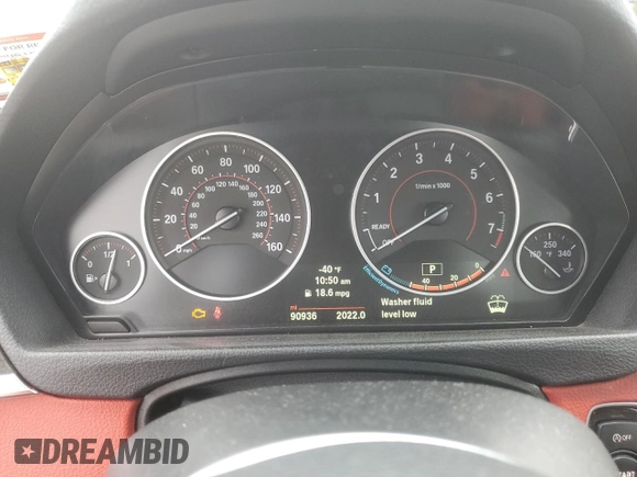 2014 BMW 4 Series 428i xDrive with VIN WBA3N5C51EF715759, listed as a Copart auction lot 48962695 with 90,936 mi miles and Salvage Title. Bid and sale history available at DreamBid. Image 7.