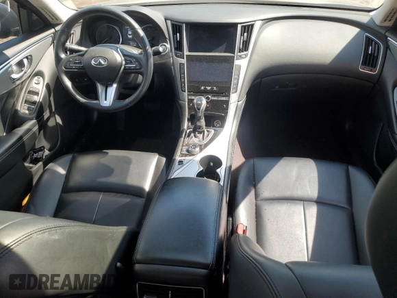 2021 Infiniti Q50 Luxe z VIN JN1EV7BP6MM706949, wystawiony jako Copart lot #60077404 z przebiegiem 63 817 mil mil oraz Szkoda całkowita • Salvage title. Historia ofert i sprzedaży dostępna na DreamBid. Obrazek 8.