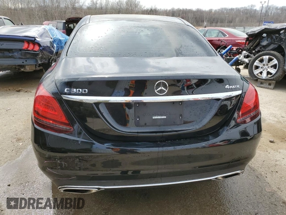 2019 Mercedes-Benz C 300 with VIN 55SWF8EB5KU303201, listed as a Copart auction lot 49098935 with 43,623 mi miles and Non Repairable. Bid and sale history available at carsss.com. Image 6.