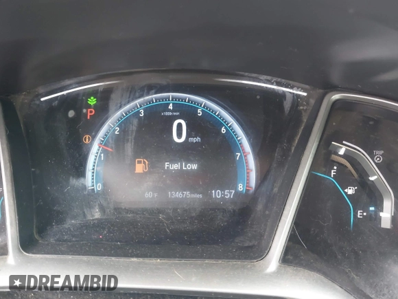 2018 Honda Civic EX with VIN 2HGFC2F75JH583892, listed as a IAAI auction lot 41697605 with 134,675 mi miles and . Bid and sale history available at DreamBid. Image 15.