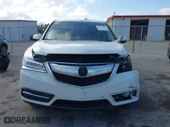 2016 Acura MDX with VIN 5FRYD3H24GB004738, listed as a IAAI auction lot 41571742 with 50,007 mi miles. Bid and sale history available at carsss.com. Image 13.