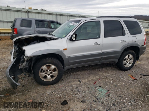 2002 Mazda Tribute LX with VIN 4F2CU08122KM01491, listed as a Copart auction lot 45290265 with 134,141 mi miles and Salvage Title. Bid and sale history available at carsss.com. Image 1.