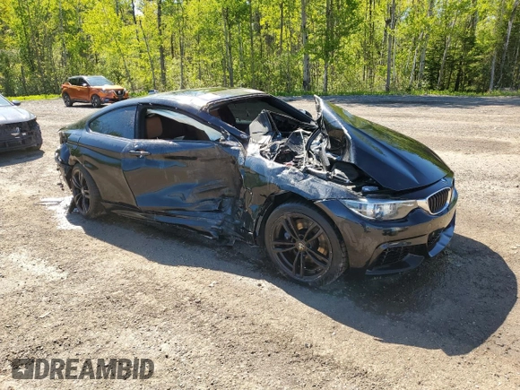 2018 BMW 4 Series 430i xDrive with VIN WBA4W5C53JAA49936, listed as a Copart auction lot 57306505 with Not provided miles and Salvage title. Bid and sale history available at DreamBid. Image 4.
