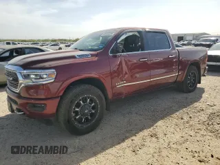 2020 Ram 1500 Limited with VIN 1C6SRFHT1LN371196, listed as a Copart auction lot 49855325 with 44,830 mi miles and Salvage Title. Bid and sale history available at carsss.com. Image 1.