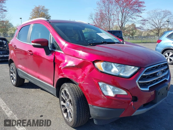 2019 Ford EcoSport Titanium z VIN MAJ6S3KL0KC260421, wystawiony jako IAAI lot #42041011 z przebiegiem 94 839 mil mil oraz . Historia ofert i sprzedaży dostępna na DreamBid. Obrazek 6.