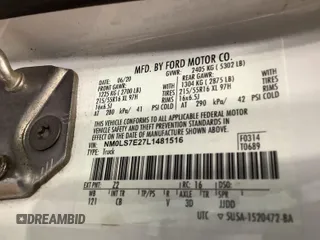 2020 Ford Transit Connect XL с VIN NM0LS7E27L1481516, выставлен на аукционе IAAI как лот 42761132 с пробегом 84 124 миль миль и . История ставок и продаж доступна на DreamBid. Изображение 21.