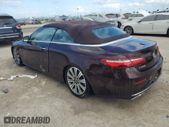 2018 Mercedes-Benz E-Class E 400 with VIN WDD1K6FB8JF023038, listed as a Copart auction lot 74779064 with 0 mi miles and Salvage Title. Bid and sale history available at carsss.com. Image 2.