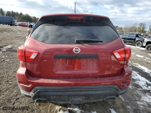 2018 Nissan Pathfinder S with VIN 5N1DR2MM8JC625192, listed as a Copart auction lot 43009315 with 110,074 mi miles and Salvage Title. Bid and sale history available at carsss.com. Image 6.