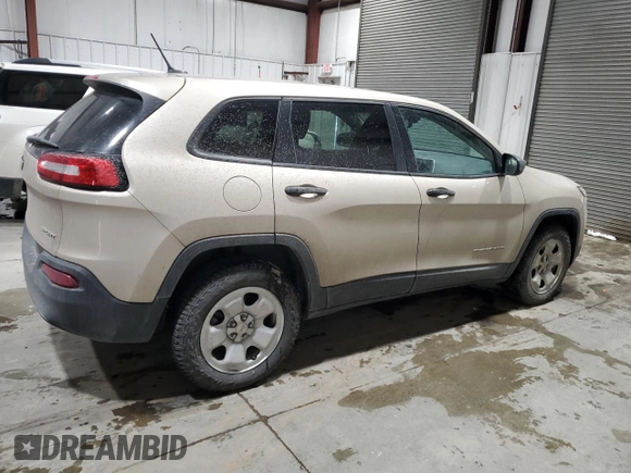 2015 Jeep Cherokee Sport with VIN 1C4PJMAB9FW575271, listed as a Copart auction lot 87958655 with 32,219 mi miles and Salvage Title. Bid and sale history available at carsss.com. Image 3.