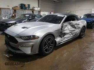 2020 Ford Mustang EcoBoost with VIN 1FATP8UH6L5112628, listed as a Copart auction lot 47016955 with 54,211 mi miles and Salvage Title. Bid and sale history available at carsss.com. Image 1.