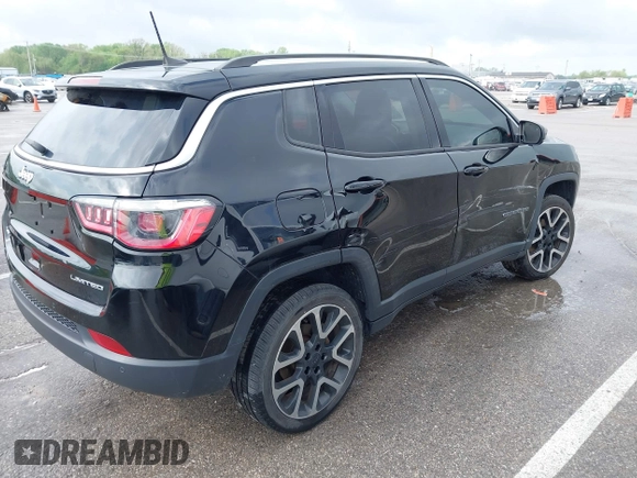 2018 Jeep Compass Limited with VIN 3C4NJDCB9JT238358, listed as a IAAI auction lot 42113754 with 105,266 mi miles and . Bid and sale history available at DreamBid. Image 4.