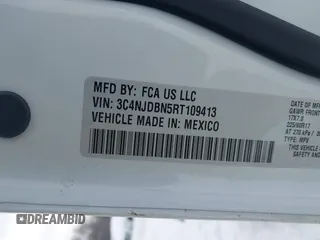 2024 Jeep Compass Latitude with VIN 3C4NJDBN5RT109413, listed as a IAAI auction lot 41330422 with Not Provided miles and . Bid and sale history available at DreamBid. Image 9.