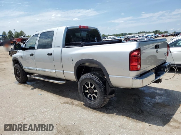 2007 Dodge Ram 2500 SLT with VIN 3D7KS29C47G752890, listed as a Copart auction lot 61488364 with 215,365 mi miles and Salvage Title. Bid and sale history available at carsss.com. Image 2.
