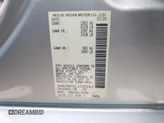 2020 Nissan Altima S z VIN 1N4BL4BV7LC259562, wystawiony jako IAAI lot #42331476 z przebiegiem 31 409 mil mil oraz . Historia ofert i sprzedaży dostępna na DreamBid. Obrazek 9.