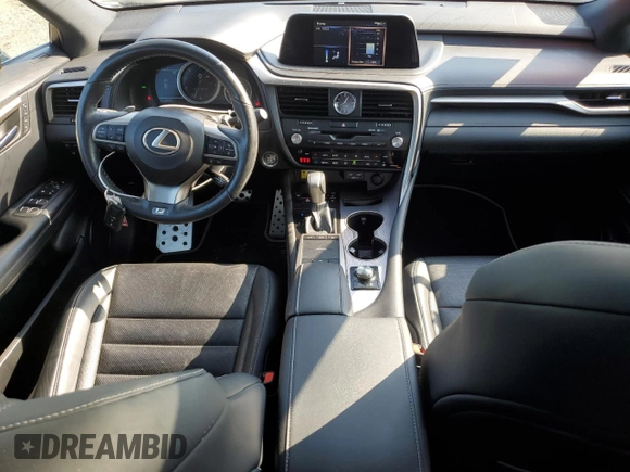 2022 Lexus RX 350 F Sport with VIN 2T2SZMDA6NC333238, listed as a Copart auction lot 62311605 with 57,786 mi miles and Salvage title. Bid and sale history available at DreamBid. Image 8.