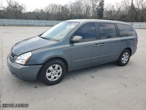 2007 Kia Sedona EX with VIN KNDMB233776124304, listed as a Copart auction lot 48000305 with 177,033 mi miles and Salvage Title. Bid and sale history available at carsss.com. Image 1.