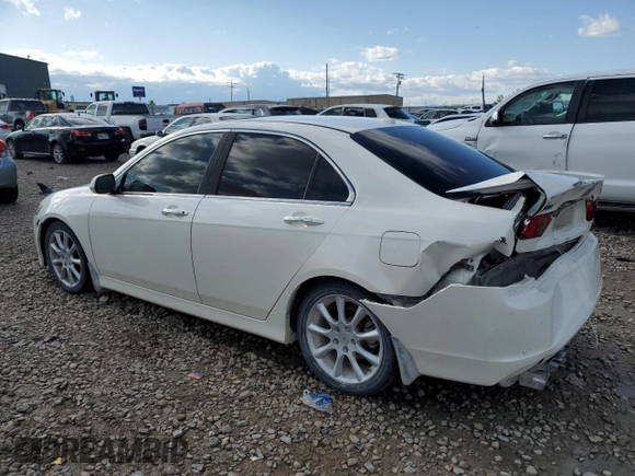 2007 Acura TSX Navi with VIN JH4CL96957C001778, listed as a Copart auction lot 57298815 with 484,754 mi miles and Salvage title. Bid and sale history available at DreamBid. Image 2.