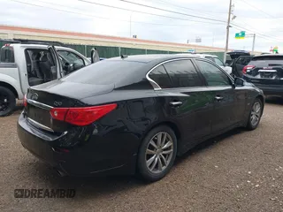 2016 Infiniti Q50 Premium with VIN JN1EV7AP1GM303757, listed as a IAAI auction lot 41967072 with 95,238 mi miles and . Bid and sale history available at carsss.com. Image 4.