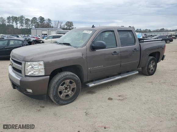2007 Chevrolet Silverado 1500 LTZ with VIN 2GCEC13J671515509, listed as a Copart auction lot 83734404 with 216,069 mi miles and Salvage Title. Bid and sale history available at carsss.com. Image 1.