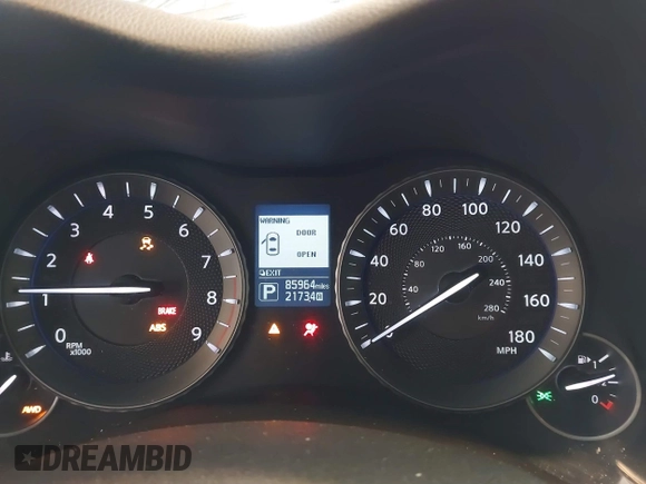 2015 Infiniti Q70 with VIN JN1BY1PR2FM830317, listed as a IAAI auction lot 41619546 with 85,964 mi miles and . Bid and sale history available at DreamBid. Image 7.