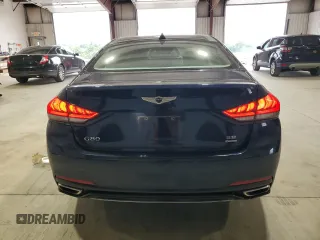 2018 Genesis G80 3.8L with VIN KMHGN4JE3JU250467, listed as a Copart auction lot 69691334 with 53,882 mi miles and Salvage Title. Bid and sale history available at carsss.com. Image 6.