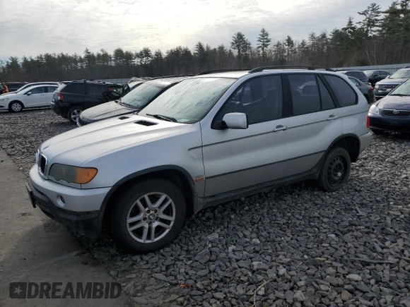 2002 BMW X5 3.0i with VIN 5UXFA535X2LP40070, listed as a Copart auction lot 67320264 with 217,246 mi miles and Non Repairable. Bid and sale history available at carsss.com. Image 1.
