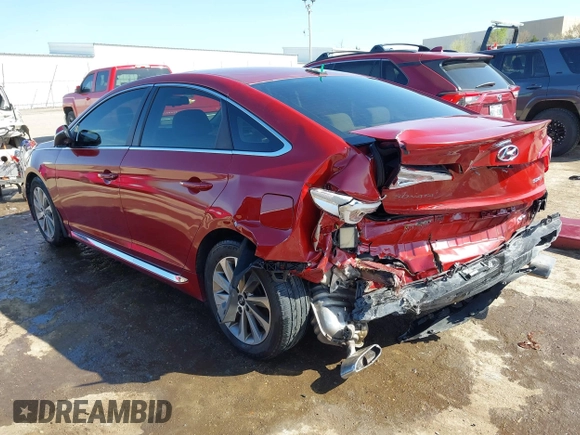 2016 Hyundai Sonata Sport with VIN 5NPE34AF3GH431579, listed as a IAAI auction lot 41995046 with 102,288 mi miles and . Bid and sale history available at DreamBid. Image 3.