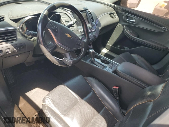 2017 Chevrolet Impala Premier with VIN 2G1145S35H9131500, listed as a Copart auction lot 62735235 with Not provided miles and Salvage title. Bid and sale history available at DreamBid. Image 8.
