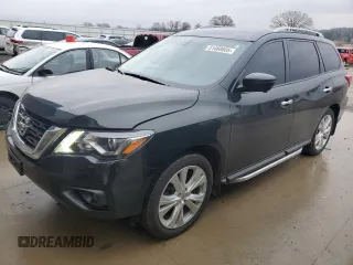 2019 Nissan Pathfinder S with VIN 5N1DR2MM8KC584600, listed as a Copart auction lot 51488805 with 97,022 mi miles and Salvage Title. Bid and sale history available at carsss.com. Image 1.