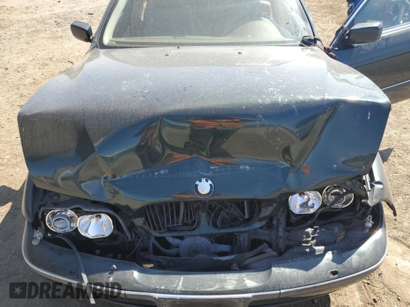 2000 BMW 5 Series 528iA with VIN WBADM6345YGU18707, listed as a Copart auction lot 63293814 with 0 mi miles and Salvage Title. Bid and sale history available at carsss.com. Image 11.