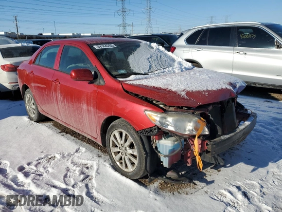 2009 Toyota Corolla with VIN 1NXBU40E09Z037406, listed as a Copart auction lot 89364255 with 81,030 mi miles and Salvage Title. Bid and sale history available at carsss.com. Image 4.