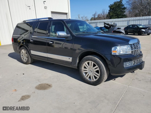 2012 Lincoln Navigator L with VIN 5LMJJ3J51CEL08176, listed as a Copart auction lot 43730235 with 169,332 mi miles and Salvage Title. Bid and sale history available at carsss.com. Image 4.