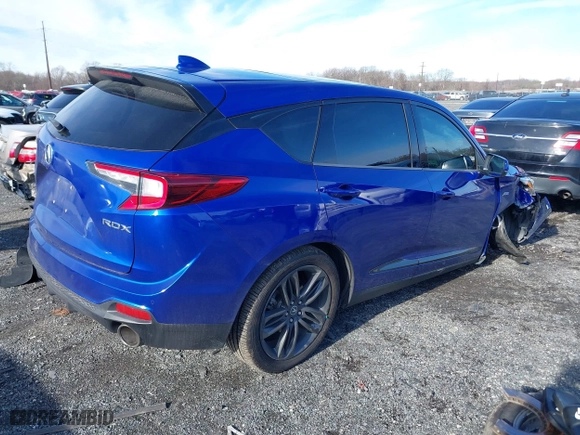 2019 Acura RDX w/A-Spec Pkg with VIN 5J8TC1H62KL015542, listed as a IAAI auction lot 41206765 with 101,945 mi miles. Bid and sale history available at carsss.com. Image 4.