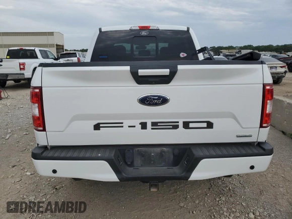 2018 Ford F-150 XL with VIN 1FTEW1EP8JFA61062, listed as a Copart auction lot 68439464 with 107,540 mi miles and Salvage Title. Bid and sale history available at carsss.com. Image 6.