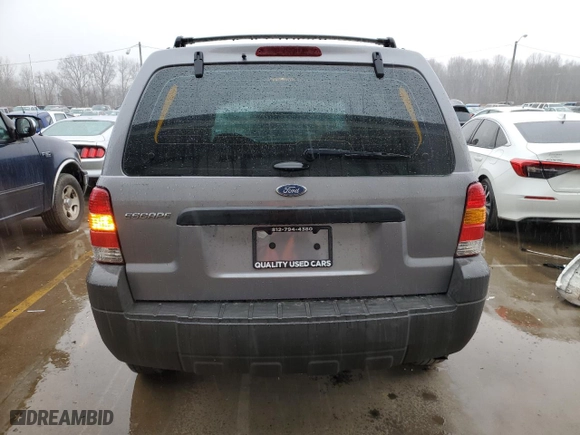 2007 Ford Escape XLS with VIN 1FMYU02Z47KB90057, listed as a Copart auction lot 44045855 with 198,461 mi miles and Non Repairable. Bid and sale history available at carsss.com. Image 6.