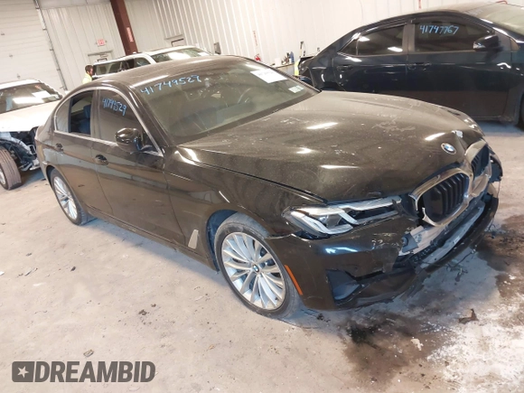 2021 BMW 5 Series 530i xDrive with VIN WBA13BJ09MCF64918, listed as a IAAI auction lot 41749529 with 90,076 mi miles and . Bid and sale history available at carsss.com. Image 1.