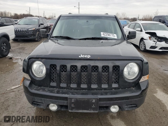 2017 Jeep Patriot Sport SE with VIN 1C4NJPBA9HD145995, listed as a Copart auction lot 42298775 with 142,945 mi miles and Salvage Title. Bid and sale history available at carsss.com. Image 5.