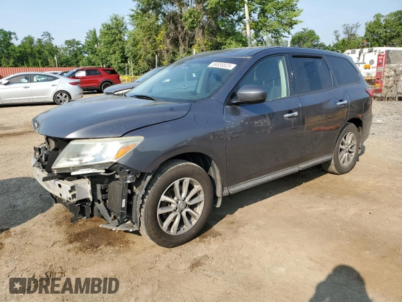 2014 Nissan Pathfinder SL with VIN 5N1AR2MM6EC651699, listed as a Copart auction lot 59836525 with 169,211 mi miles and Salvage title. Bid and sale history available at DreamBid. Image 1.