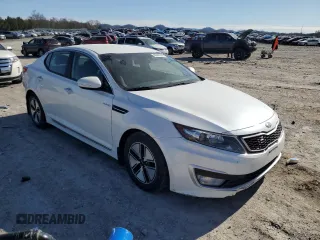 2013 Kia Optima Hybrid LX with VIN KNAGM4ADXD5061681, listed as a Copart auction lot 46440794 with 186,886 mi miles and Clean Title. Bid and sale history available at carsss.com. Image 4.