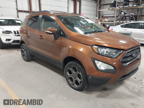 2018 Ford EcoSport SES with VIN MAJ6P1CL2JC170304, listed as a IAAI auction lot 40954855 with 112,012 mi miles and . Bid and sale history available at DreamBid. Image 1.