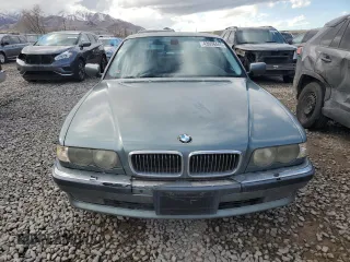 2001 BMW 7 Series 740iL with VIN WBAGH834X1DP34124, listed as a Copart auction lot 43936465 with 124,279 mi miles and Clean Title. Bid and sale history available at carsss.com. Image 5.
