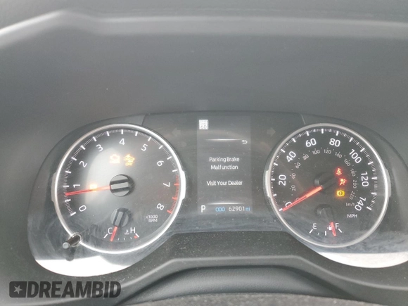 2022 Toyota RAV4 XLE with VIN 2T3P1RFV3NW264237, listed as a Copart auction lot 48542685 with 62,901 mi miles and Salvage title. Bid and sale history available at DreamBid. Image 9.