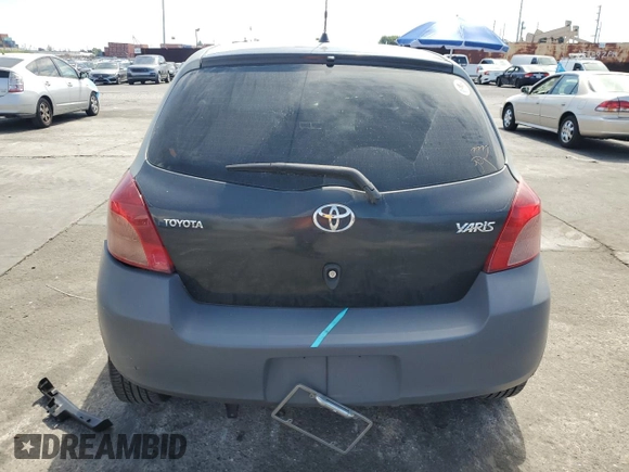 2007 Toyota Yaris with VIN JTDJT923475036181, listed as a Copart auction lot 50950065 with 134,440 mi miles and Salvage Title. Bid and sale history available at carsss.com. Image 6.