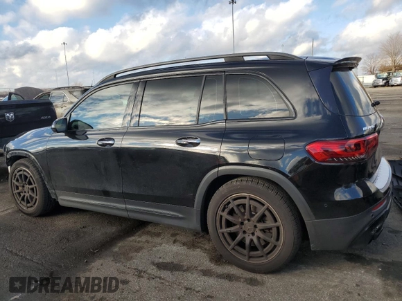 2021 Mercedes-Benz GLB with VIN W1N4M5BB2MW080172, listed as a Copart auction lot 81182244 with 74,964 mi miles and Salvage Title. Bid and sale history available at carsss.com. Image 2.