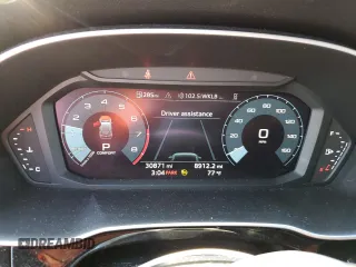 2022 Audi Q3 S line Premium Plus with VIN WA1EECF30N1031576, listed as a Copart auction lot 53605145 with 30,871 mi miles and Salvage title. Bid and sale history available at DreamBid. Image 9.
