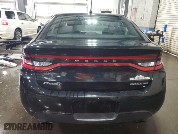2015 Dodge Dart SXT with VIN 1C3CDFBB7FD128065, listed as a Copart auction lot 56780285 with 110,375 mi miles and Salvage title. Bid and sale history available at DreamBid. Image 6.