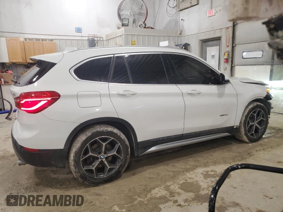 2018 BMW X1 sDrive28i with VIN WBXHU7C36J5H44086, listed as a Copart auction lot 47807655 with 131,306 mi miles and Salvage Title. Bid and sale history available at carsss.com. Image 3.